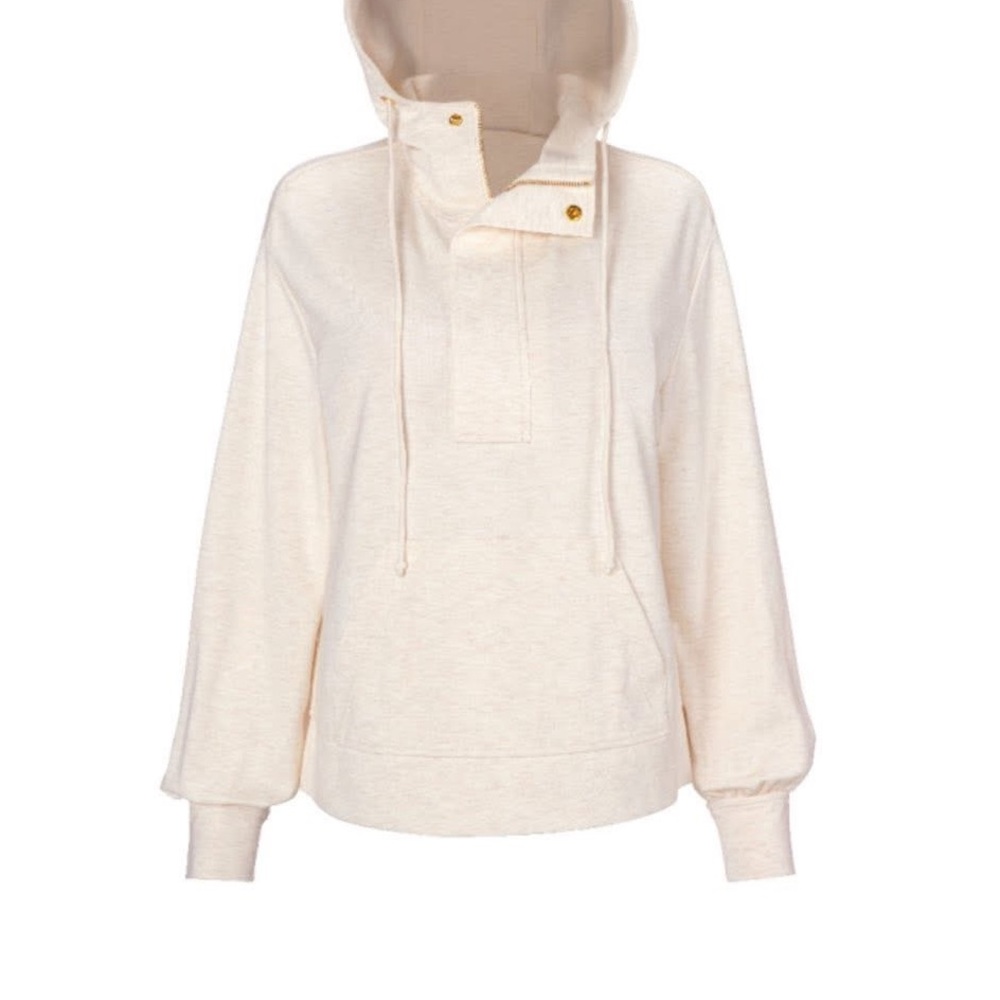 CAbi Cream Hoodie with Gold Accents - Picture 9 of 9